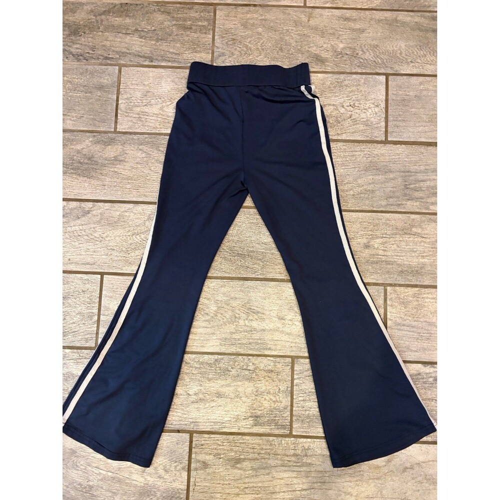 Girls Navy Blue Flare Leggings